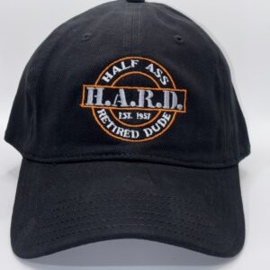 H.A.R.D. Logo Hat Black (Orange)
