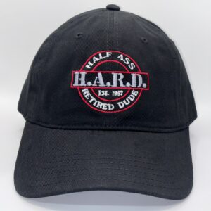 H.A.R.D. Logo Hat Black (Red)
